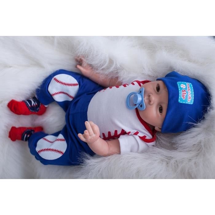 Realiste 55cm Bebe Reborn Garcon Poupee Reborn Poupons Silicone Reborn Babys Doll Pas Cher Magnetisme Jouet Cadeaux 22 Pouce Cdiscount Jeux Jouets