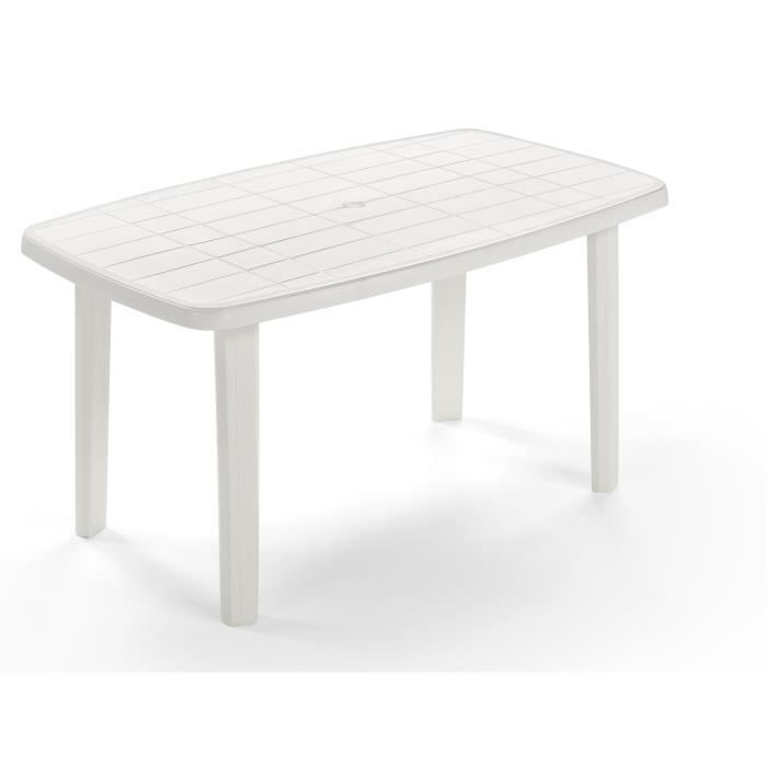 Table Rectangulaire De Jardin En Resine Achat Vente Pas Cher