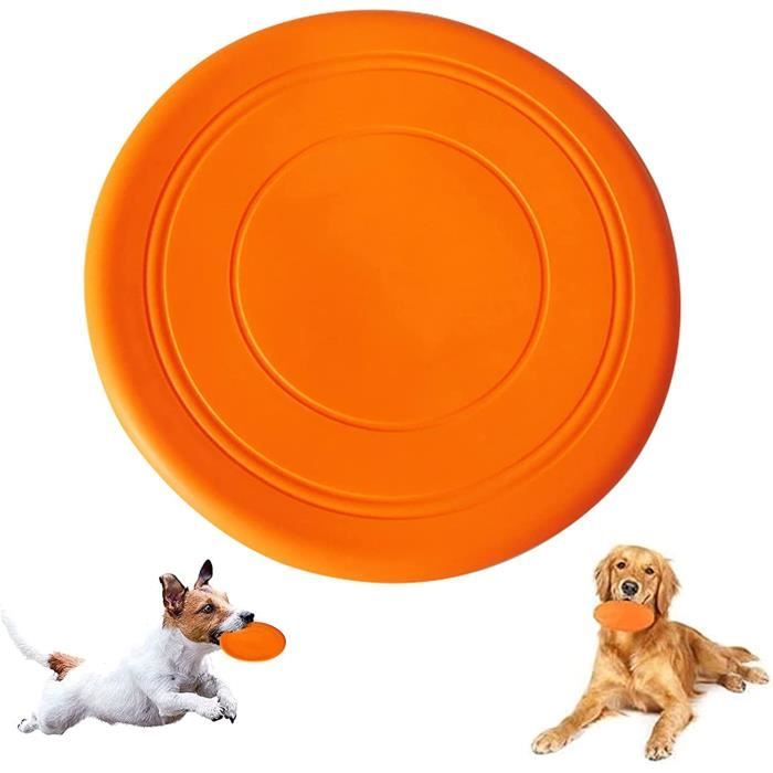 Lot De 3 Frisbees Pour Chien En Silicone Durable - Rouge, Orange, Bleu, Flottants Et Antidérapants, Pour Jeux Extérieur