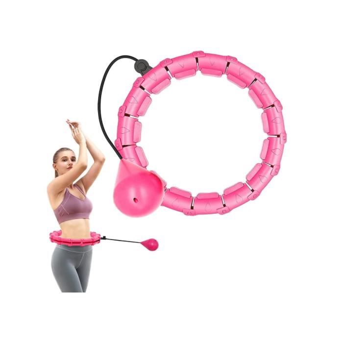 Hula Hoop de Fitness réglable avec poids 24 maillons, cerceau