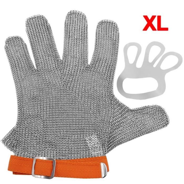 Gant Antitaglio Maille Acier Inoxydable Taille XS - L Sanelli Ambrogio Gant Antitaglio Maille Acier Inoxydable Taille XS - L Sanelli Ambrogio