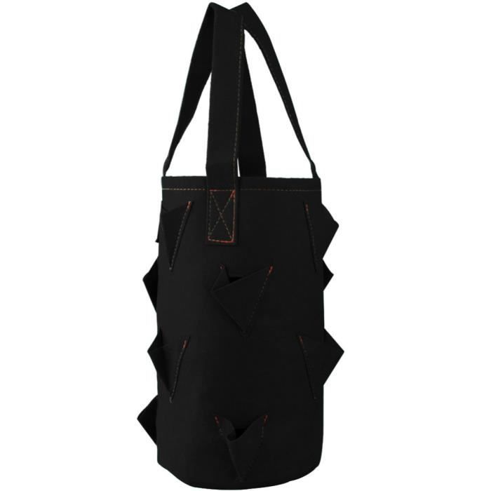 Lot De 2 Sacs De Plantation Pommes De Terre 40L - Avec Fenêtre Et Poignées - En Feutre Respirant - Idéal Balcon Terrasse