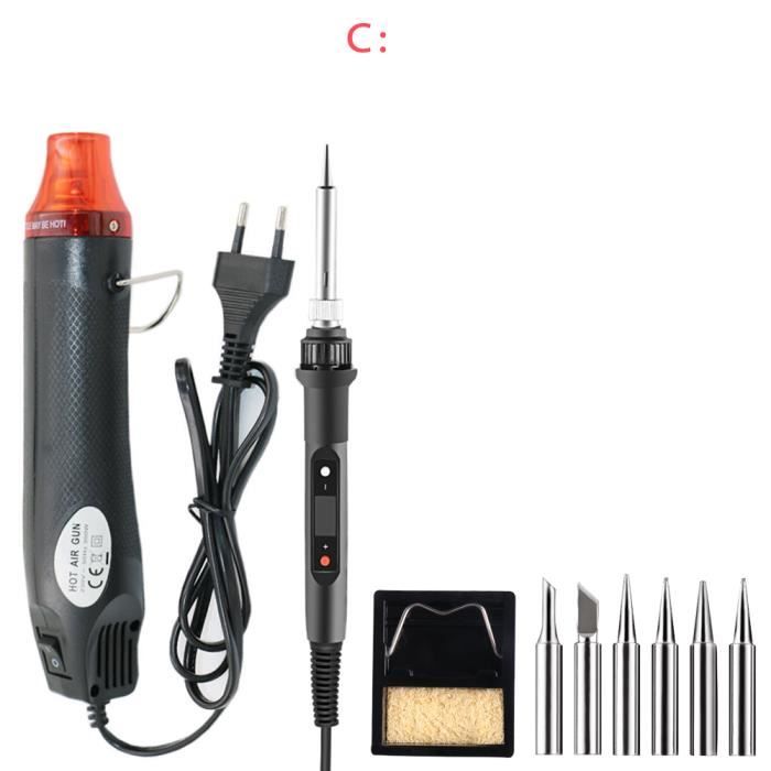 Mini Pistolet à Air Chaud 220/110V – Pour Bricolage, Décolle Et Chauffe Partout !
