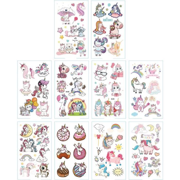 Tatouages éphémères Pompiers Pour Enfants - Lot De 10 Autocollants - Fête, Activités, Fans De Pompiers - 9