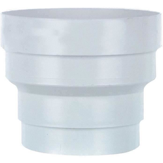 Réduction pvc blanc d.100 à 80mm