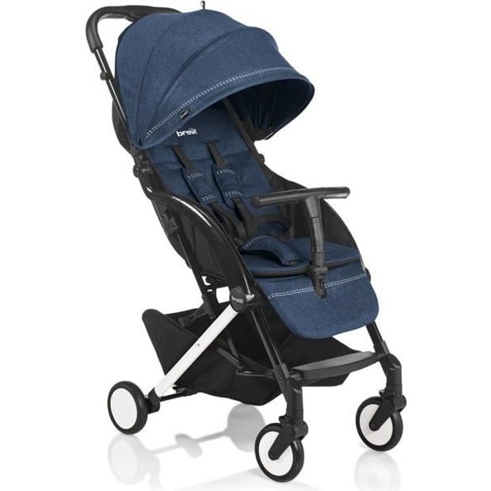 Poussette pliable Scatto Marine BREVI Dossier multipositions