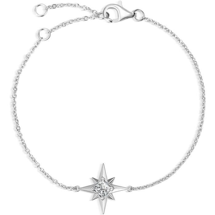 Bracelet De Cheville En Céramique Cubique - Argent Sterling Plaqué Or Rose - Zircone - Neuf Sans Emballage