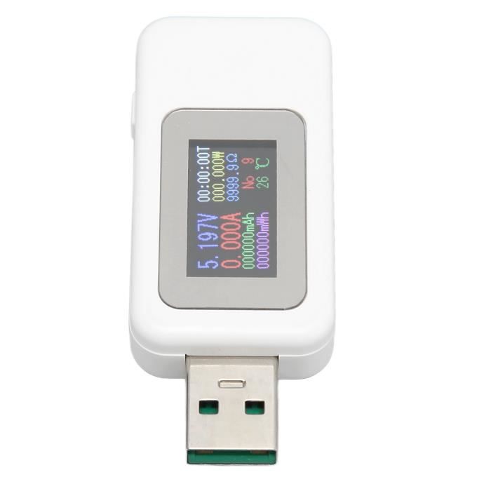 PAR - Testeur USB Multimètre 06.5A 430V cran couleur Chargeur de téléphone  - Cdiscount Bricolage