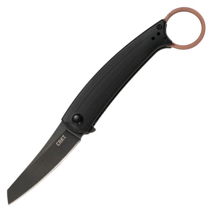 couteau de poche ibi linerlock black crktnoir noir