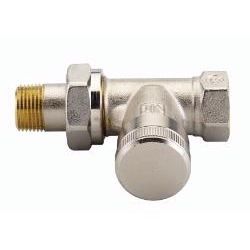Danfoss RLV-S 15 Regelventil – Für Heizkörper, Vernickeltes Messing