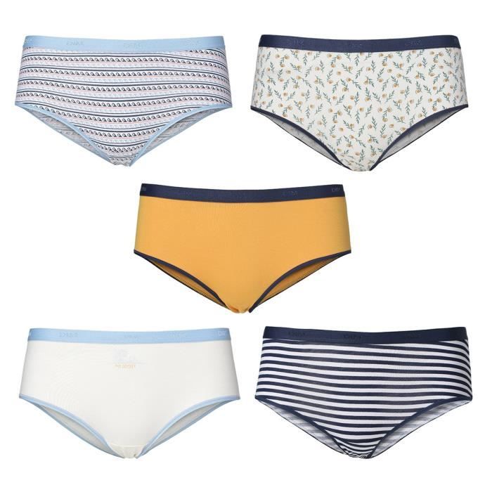 Dim Les Pockets Coton Lot de 6 Boxer Femme