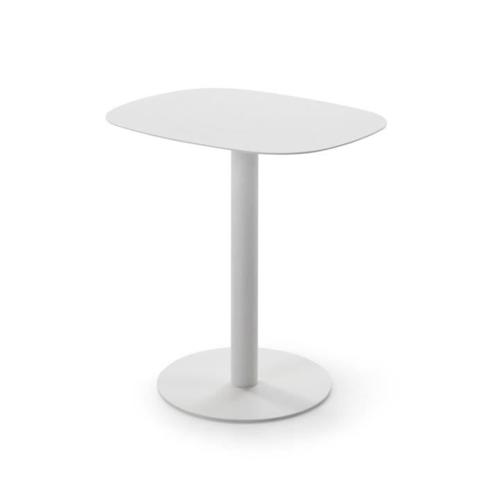 table d'appoint - don hierro - skandy - blanc - design scandinave - métal