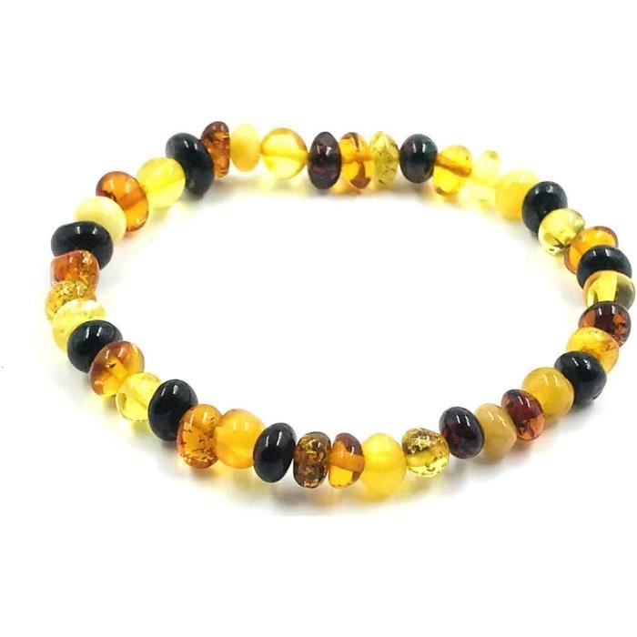 Bracciale Donna In Ambra Baltica Naturale E Argento 925 – Eleganza Senza Tempo, 18,5 Cm