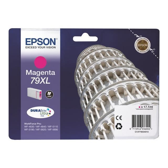 EPSON Cartouche dencre 79 XL Magenta - Tour de Pise (C13T79034010)