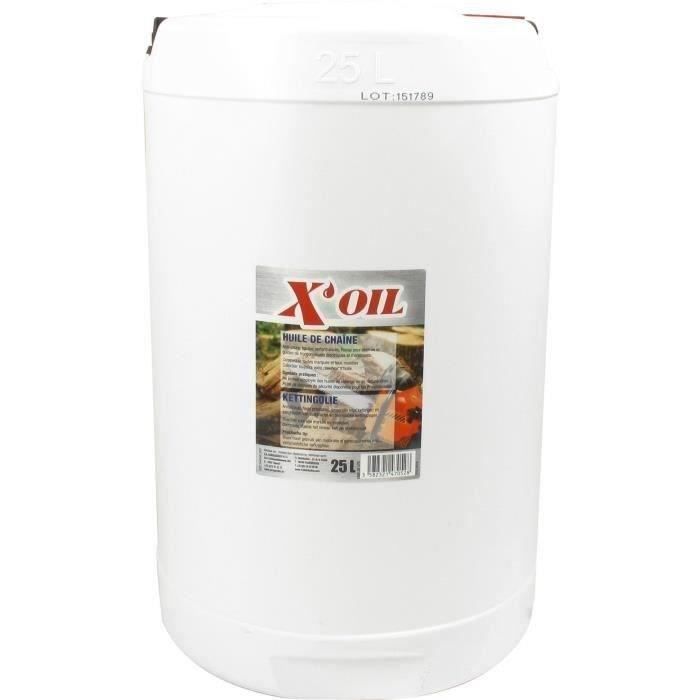 Huile de chaîne X'OIL EN 25L, Huile de chaîne Super filante hautes performances