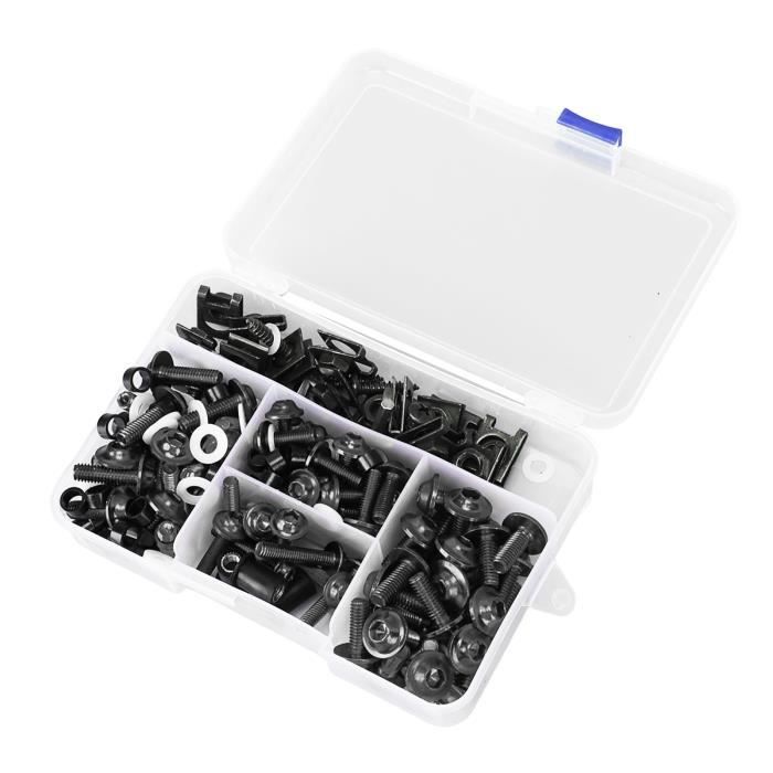 Kit de boulons de carénage SURENHAP - Universel - Rouge Bleu - 158Pcs