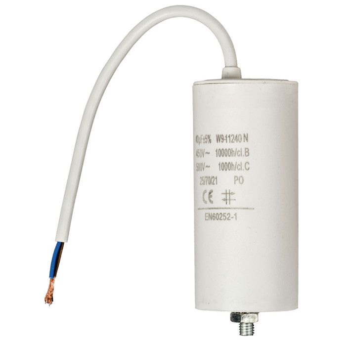 1 CONDO CONDENSATEUR PERMANENT POUR DEMARRAGE MOTEUR 450V 50MF CABLE