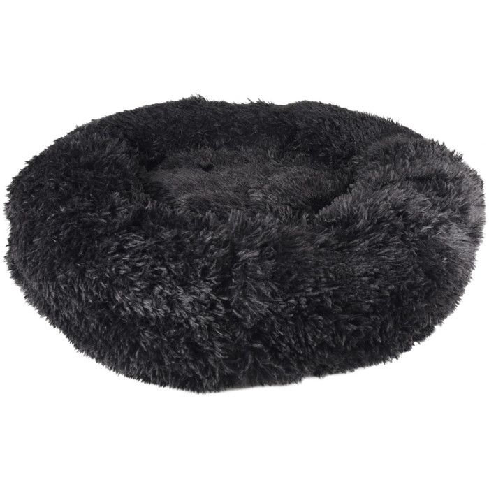Meilleurs prix pour Coussin - KREMS - Rond - Noir - Ø 70 cm - Anti-stress et apaisant