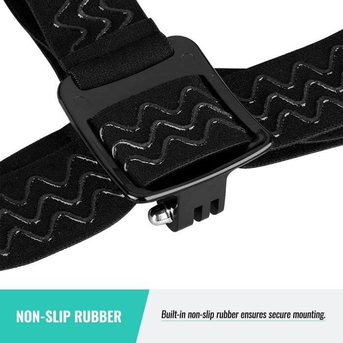 Accessoire Sangle Poitrine & Serre-Tête Réglable - Compatible GoPro, DJI, Insta360 | Pour Filmer En Mouvement