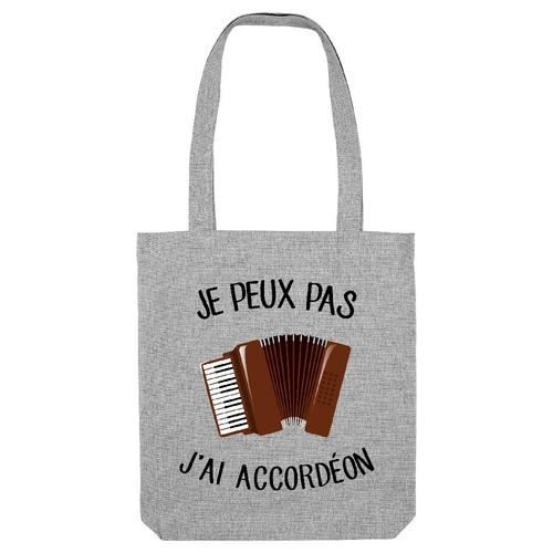 Sac Bandoulière Tote Bag Coton Bio - 'Je Peux Pas J'ai Piscine' - Shopping Sport Plage, Idéal Cadeau Fun Et Écolo
