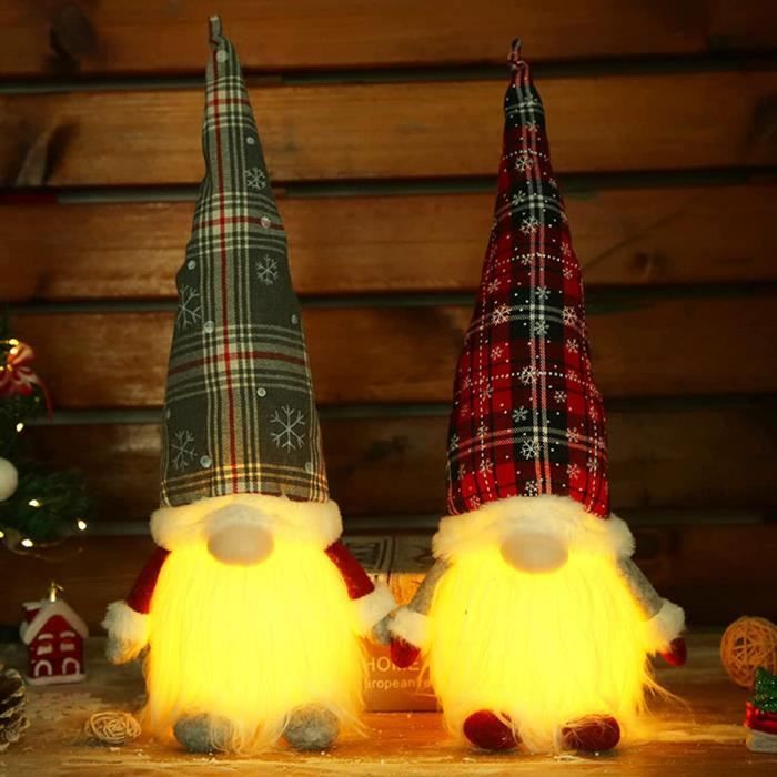 GOTOTOP décorations de Noël Noël Gnome Rouge Apporte Bonheur Ajouter