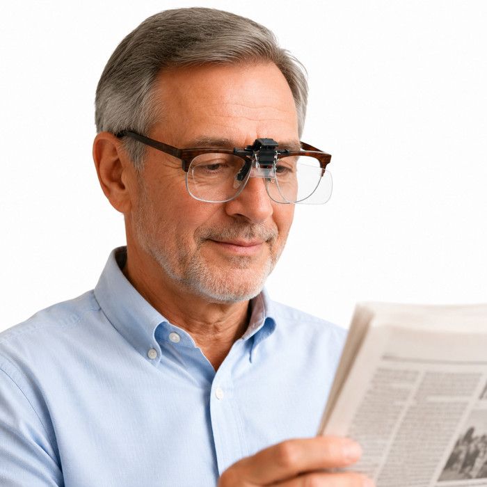 Loupe à Clipser Sur Lunettes – 3 Grossissements 1,5x / 2,5x / 3,5x – Idéale Pour électronique, Beauté, Lecture, Travaux De Précision