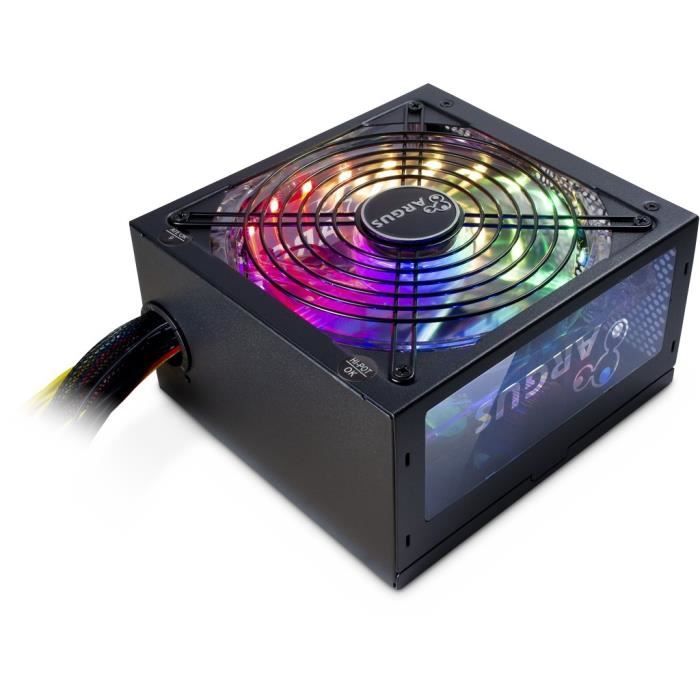 INTER-TECH ARGUS RGB-600W II UNITÉ DALIMENTATION DÉNERGIE ATX NOIR (