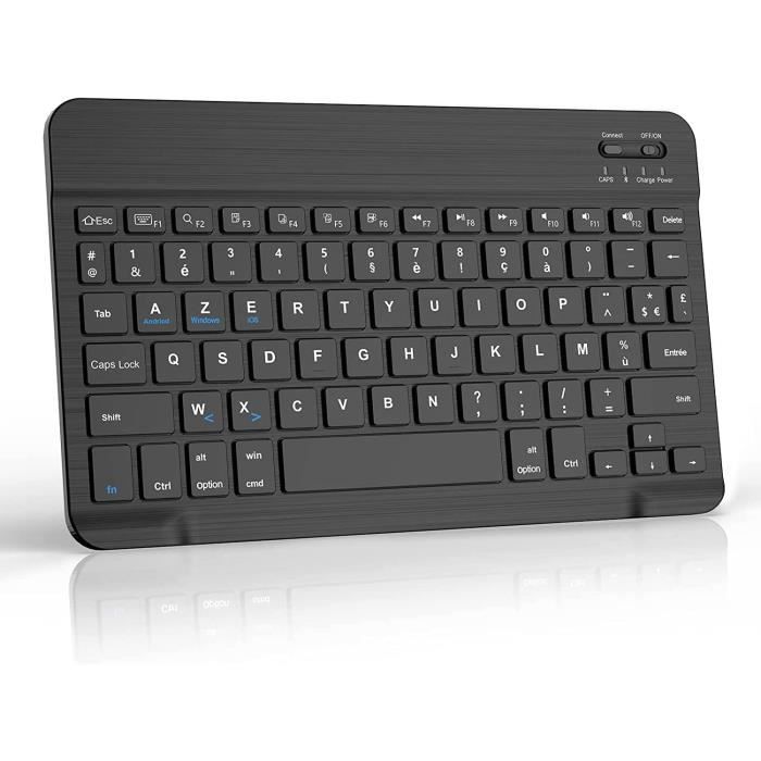 Clavier Sans Fil Bluetooth AZERTY Français Compatible IOS / Android