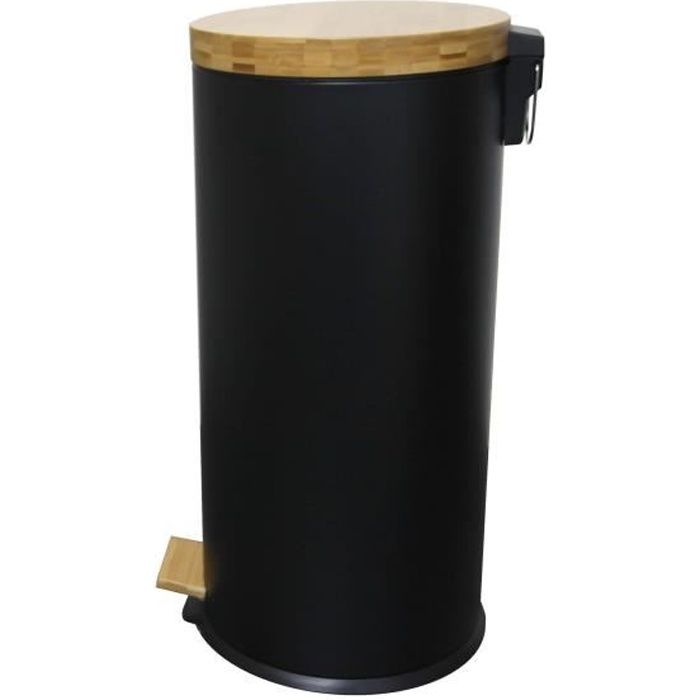 Kitchen Move Poubelle de Cuisine à Pédale - FOREST - 30 L - Noir Mat - vue 1