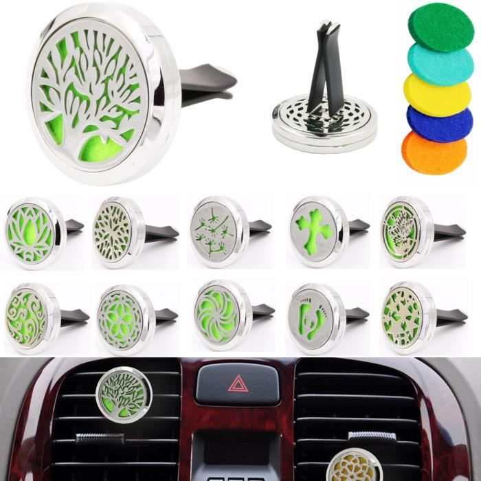 Mini Diffuseur D'Huiles Essentielles Pour Voiture - En Laiton Doré - Neuf (4.1x3.2x2.3 Cm)
