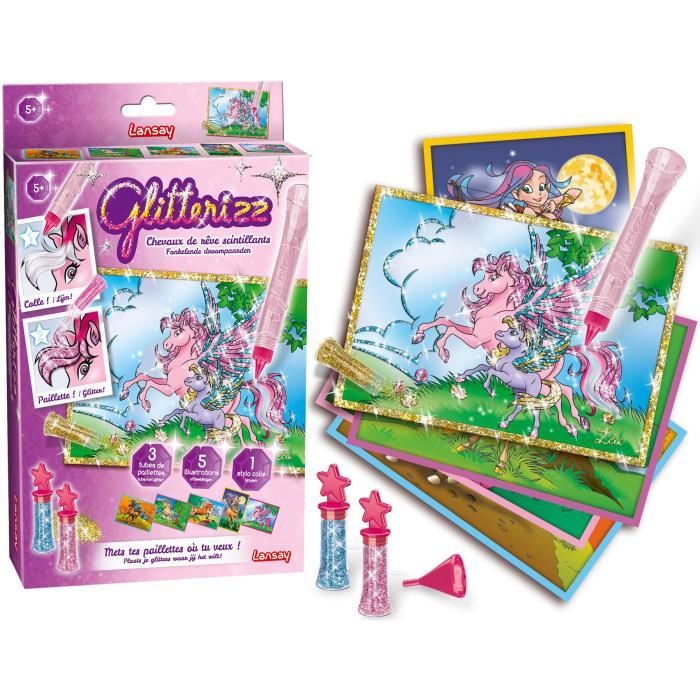Glitterizz Chevaux De Reve Scintillants Achat Vente Jeu De Coloriage Dessin Pochoir Cdiscount