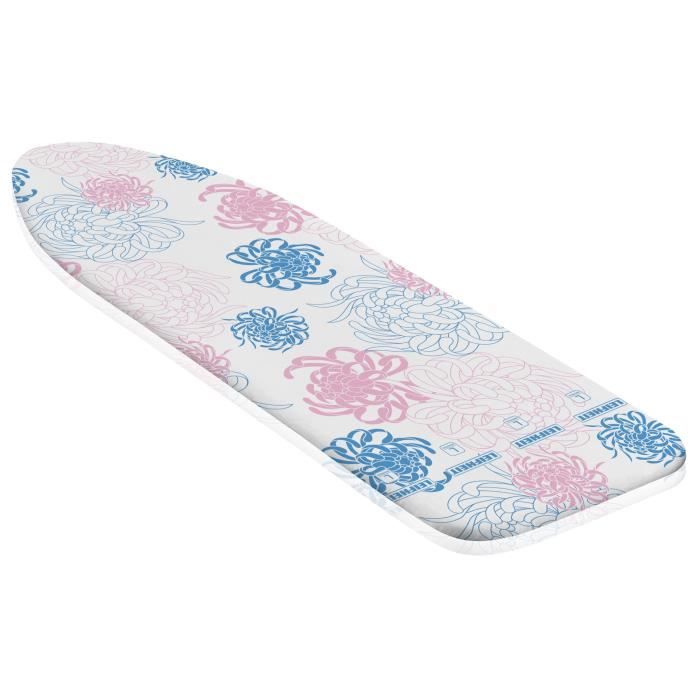 Housse table à repasser Leifheit Cotton Classic 71600 rembourrage en molleton de 3 mm pour planche à repasser max. 140 x 45 cm