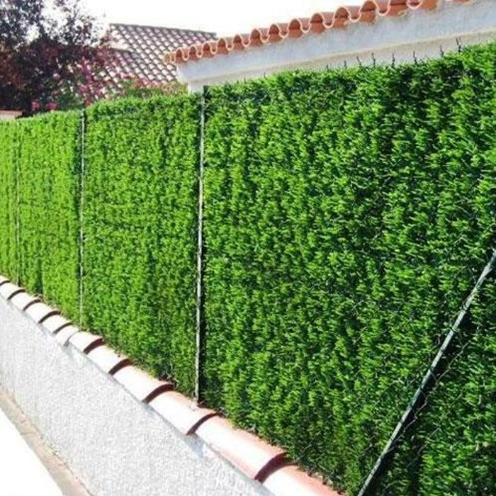 Haie Artificielle 1m50 x 4m Pare Vue Feuillages Brise Vue pour