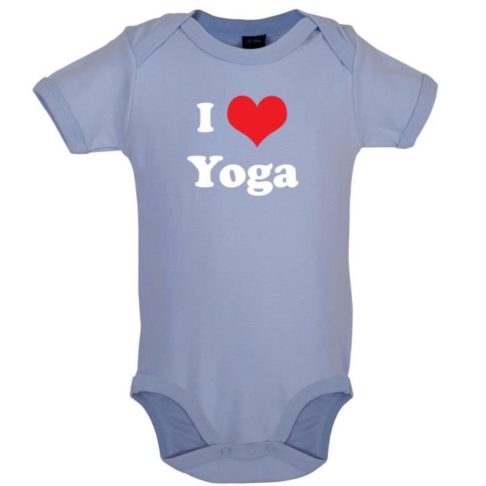Dredown I Love Yoga Marrant Bebe Body Bleu Clair Cdiscount Pret A Porter