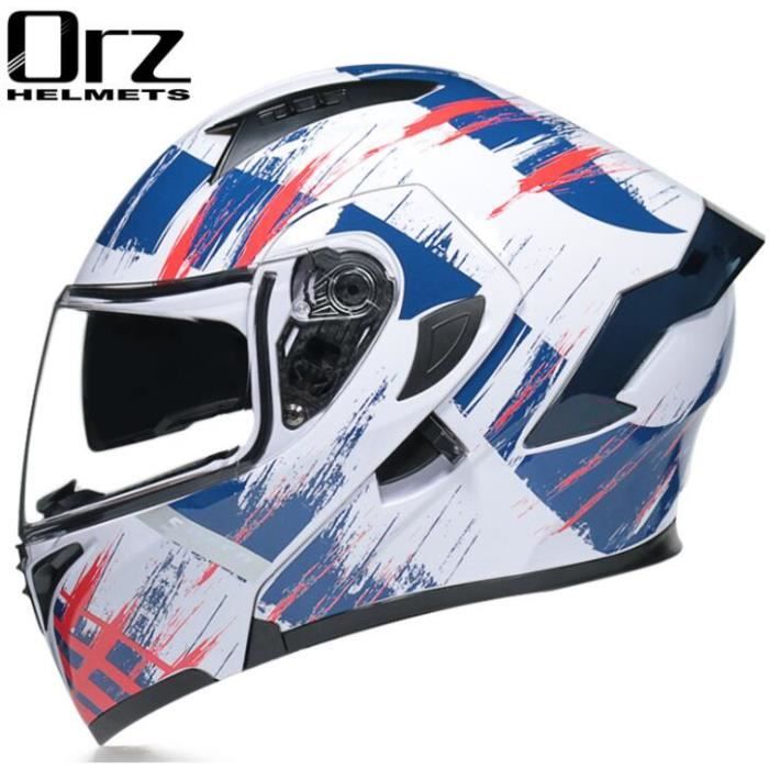 Casque de Moto rabattable pour hommes Casque de course modulaire double objectif pour Motocross 