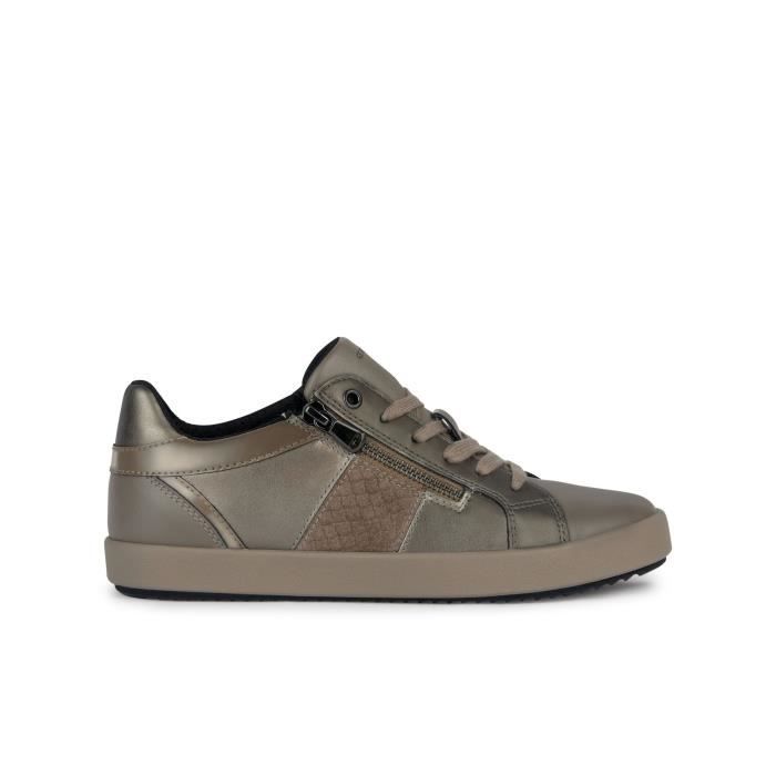 Baskets Femme GEOX Blomiee Taupe Fonc Lacets