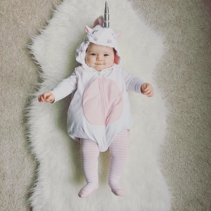Licorne Bebe Enfants Fille Licorne Barboteuse En Molleton
