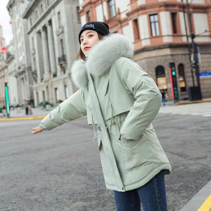 Manteau court chaud femme hot sale