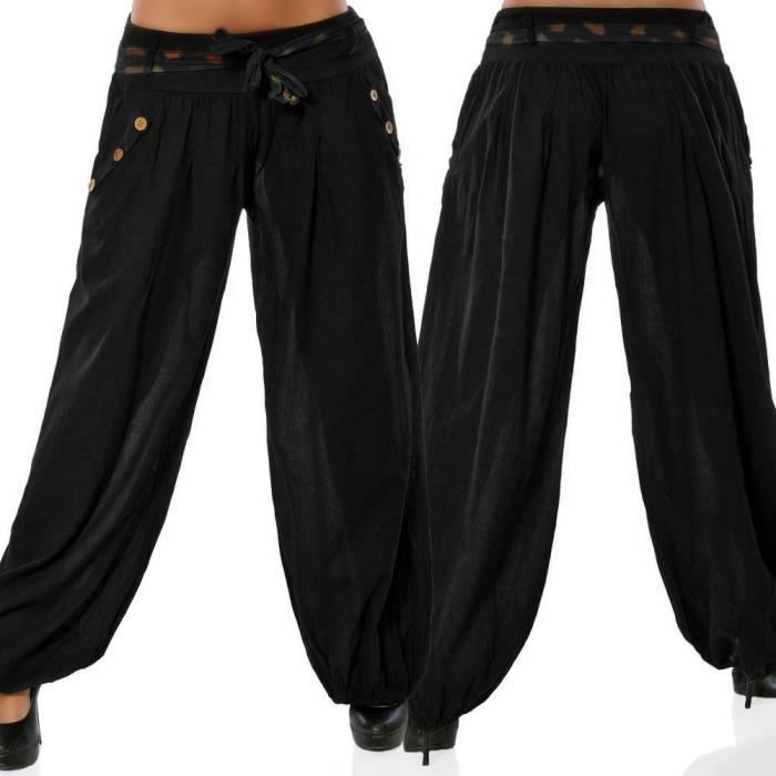 Pantalon large taille basse femme Sale