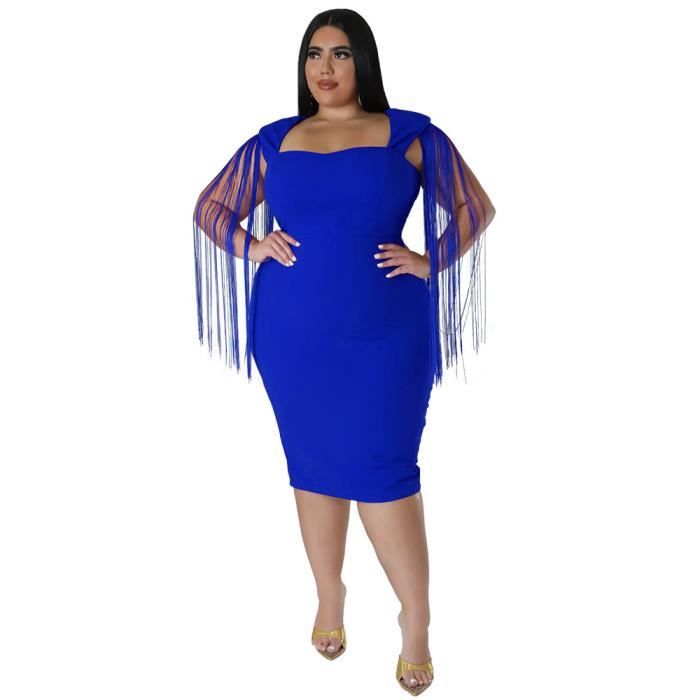 Robe Femmes Européen Noir Grande Taille Longueen Dentelle Slim Perspective  Conception Club Fête Sexynouveau Mod