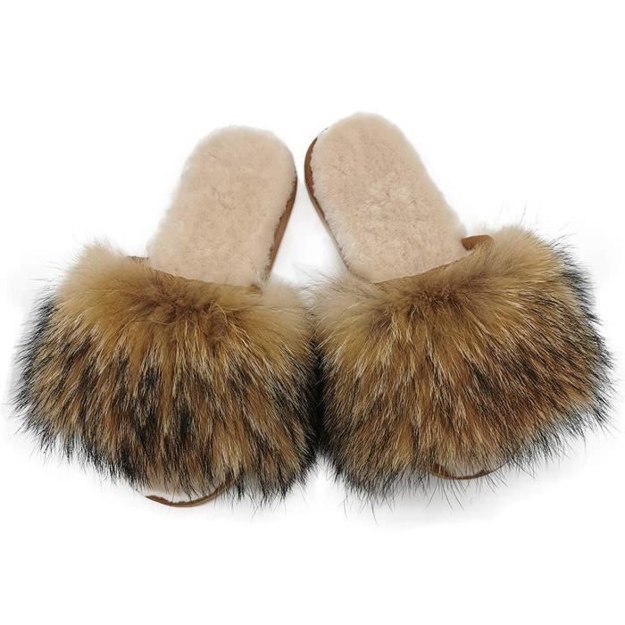 Pantoufle poilu Clearance