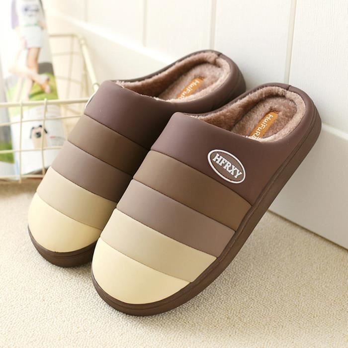 Pantoufle,Pantoufles Chaudes Pour Hommes Et Femmes, Chaussures Plates D'intérieur, Printemps