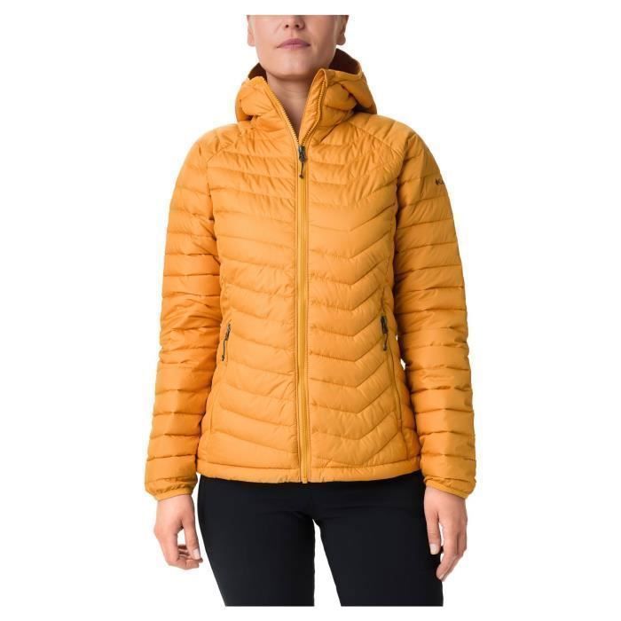 Veste de randonnee femme Columbia Powder Lite Orange Impermeable Respirante Montagne Orange Cdiscount Sport