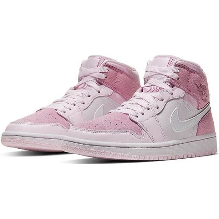 Airs Jordans 1 Mid Femme Jordans One Digital Pink Chaussures de Basket Pas  Cher pour Homme Sneakers