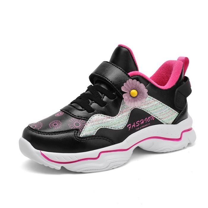 BASKET Fille GJ Nouveau Baskets de decontractees legeres de haute qualite Noir Noir Cdiscount Chaussures