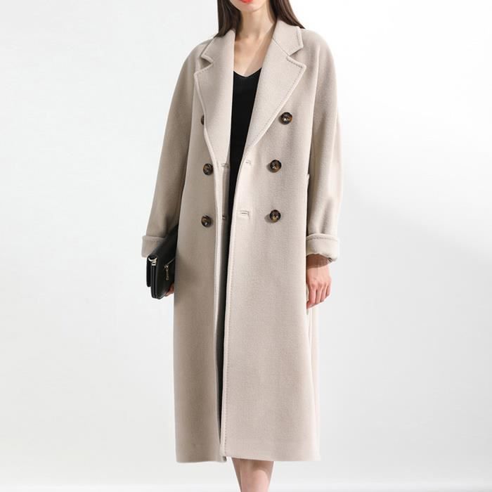 Trench Coat Homme Long 2025 - Coupe Slim Fit, Double Boutonnage, Coupe-Vent Classique - 6