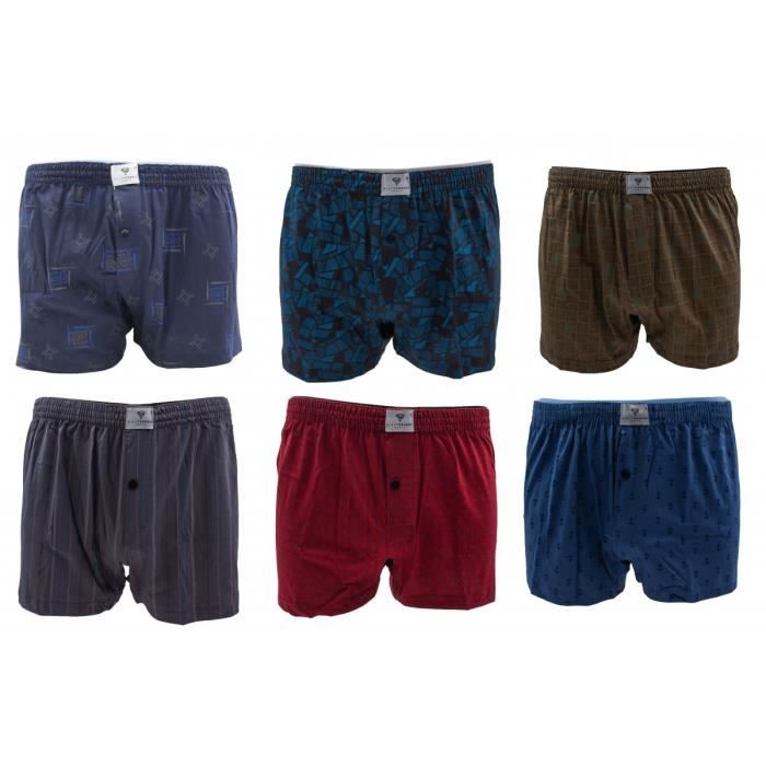 Bill Tornade Lot de 6 caleçons Fantaisie Multicolore Homme Multicolore ...