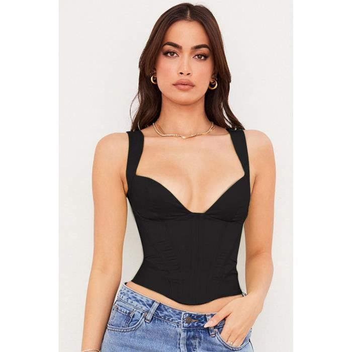 Débardeur / Cami Femme Xhilaration Noir - Taille S (US) - Avec Fermeture éclair - Occasion Très Bon état