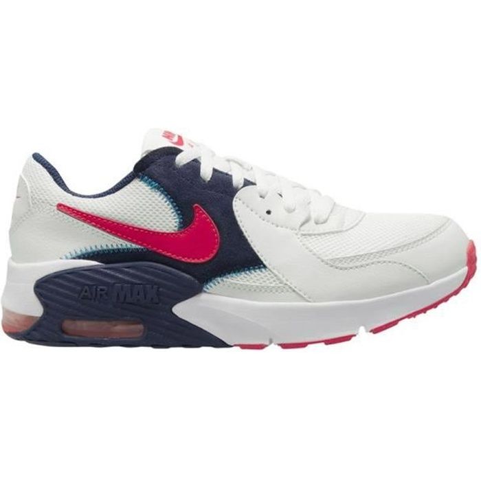 Baskets Nike Ch Air Max Excee Jr Blanc Enfant Lacets Blanc