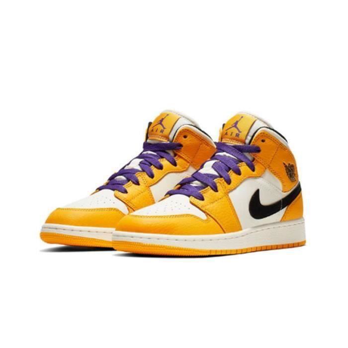 Air jordan shop 1 femme jaune